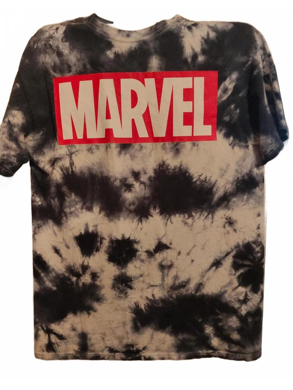 Marvel official t-shirt - blue tie dye size M men's EUC